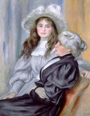 Pierre-Auguste Renoir Portrait of Berthe Morisot and daughter Julie Manet, Sweden oil painting art